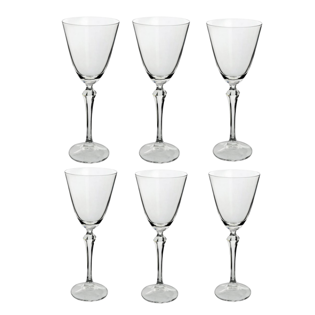 Jogo de 6 Taças Elizabeth Full-Fit  em Cristal Ecológico 250ml
