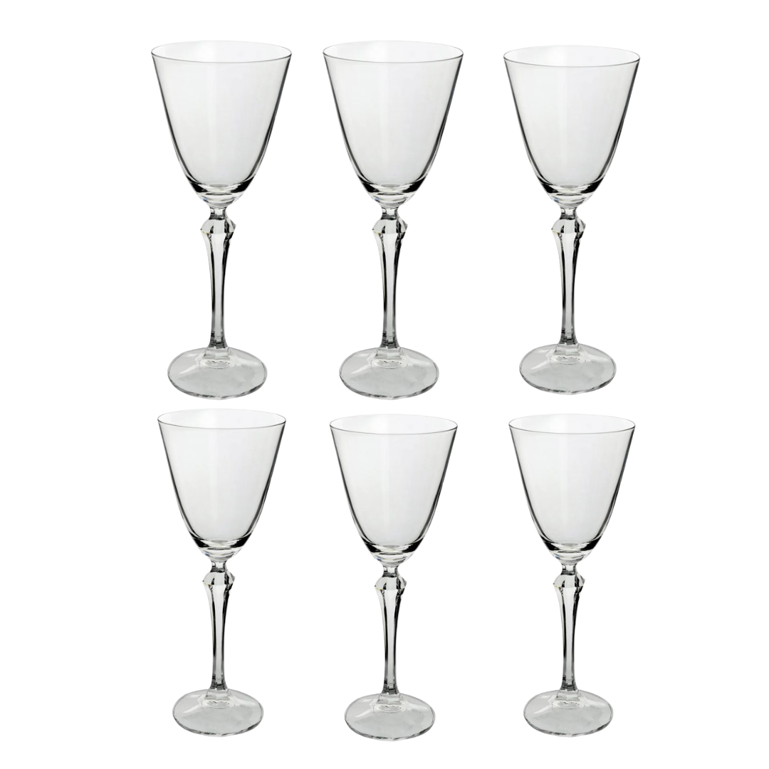Jogo de 6 Taças Elizabeth Full-Fit  em Cristal Ecológico 250ml