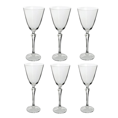 Jogo de 6 Taças Elizabeth Full-Fit  em Cristal Ecológico 250ml