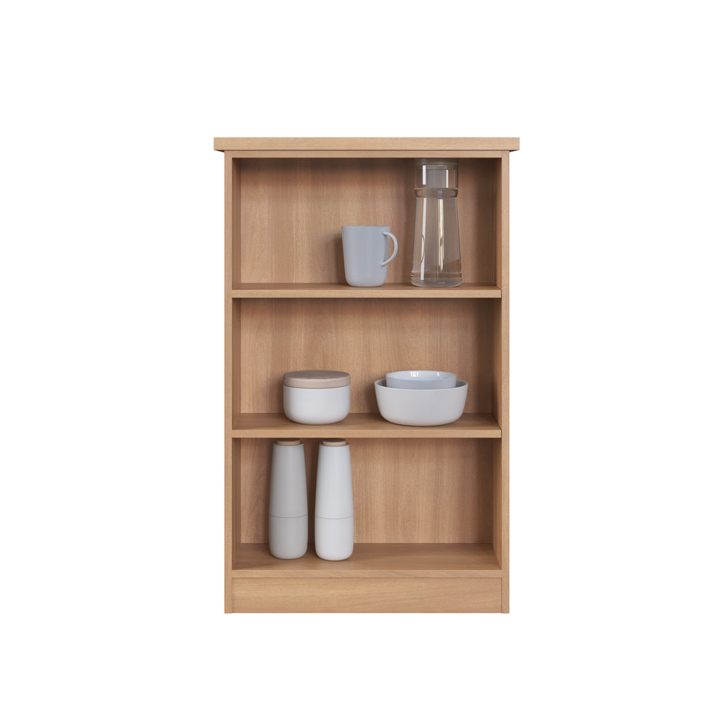 Bancada de Cozinha Isabelle Delmarco 135x65 com Nichos Laterais Freijó