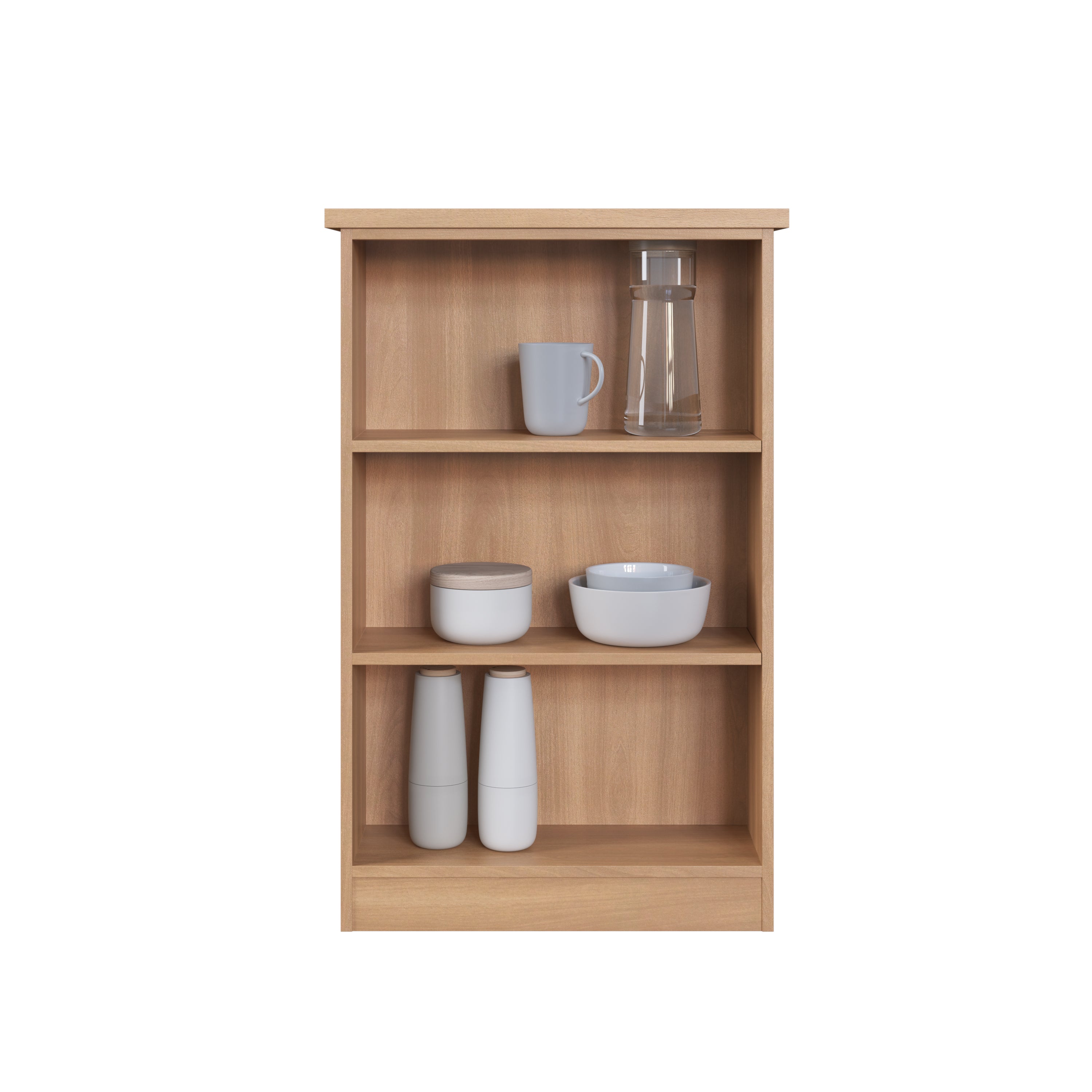 Bancada de Cozinha Isabelle Delmarco 135x65 com Nichos Laterais Freijó