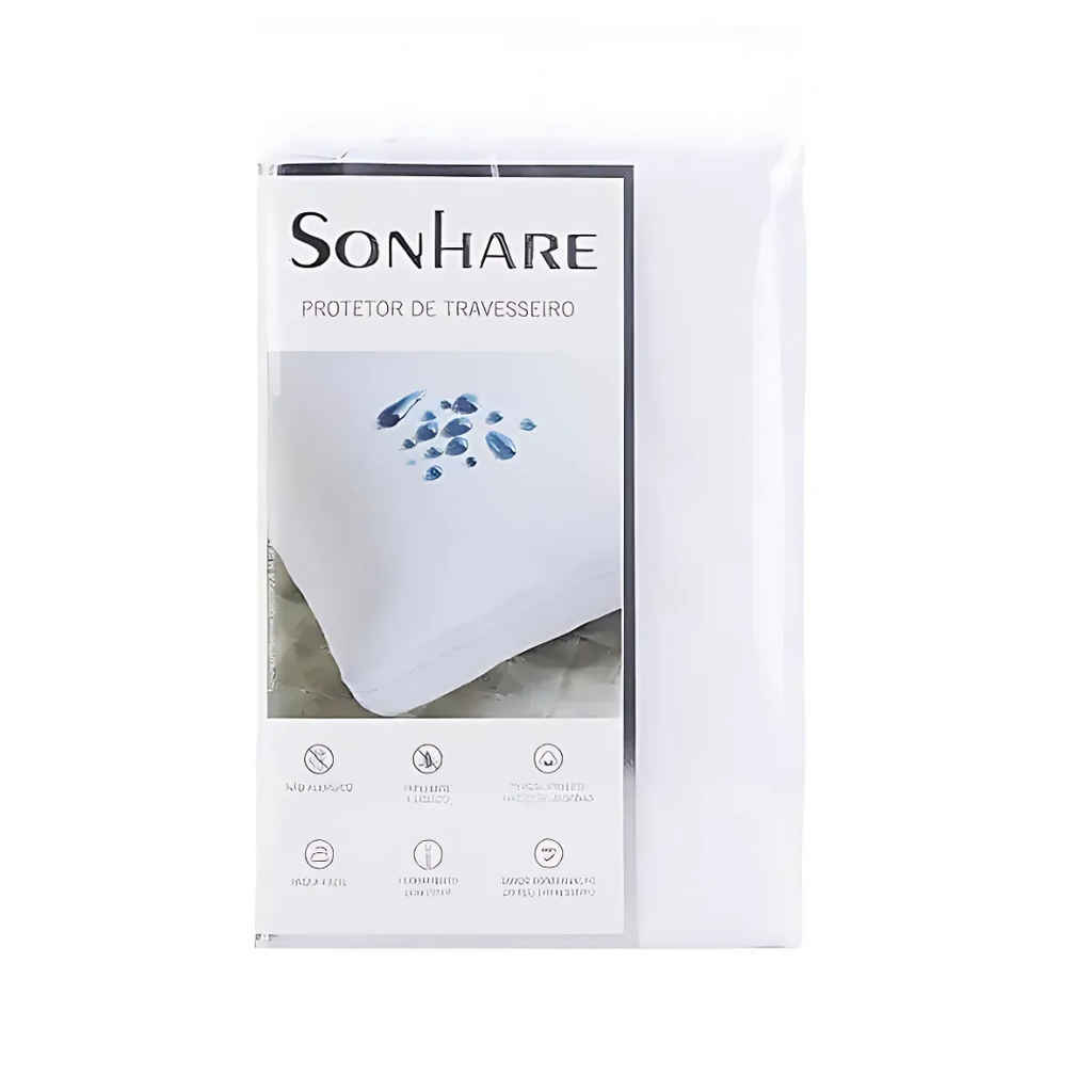 Protetor de Travesseiro Impermeável Naturalle 70x50cm Branco