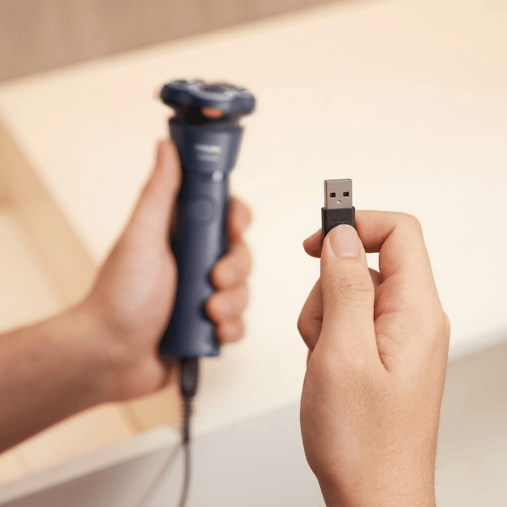 Barbeador Philips Série 1000 Seco ou Molhado Deep Azul Bivolt