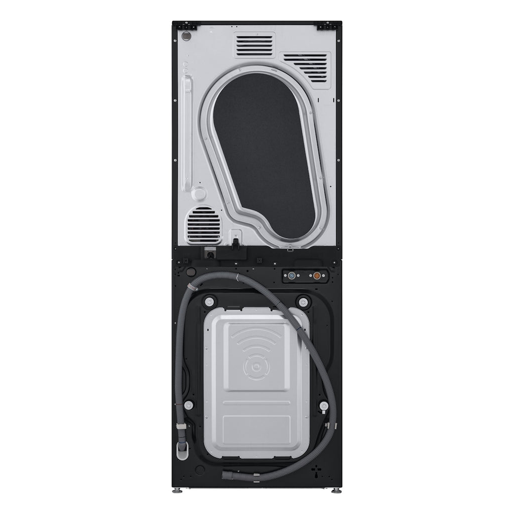 Lavadora e Secadora 14kg LG Torre WashTower AI DD Smart Black Inox 220V
