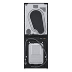 Lavadora e Secadora 14kg LG Torre WashTower AI DD Smart Black Inox 220V