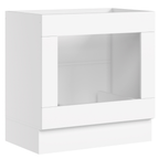 Balcão Nicho de Cozinha Americana Henn 100% MDF 80cm Branco HP