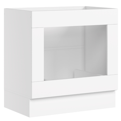 Balcão Nicho de Cozinha Americana Henn 100% MDF 80cm Branco HP