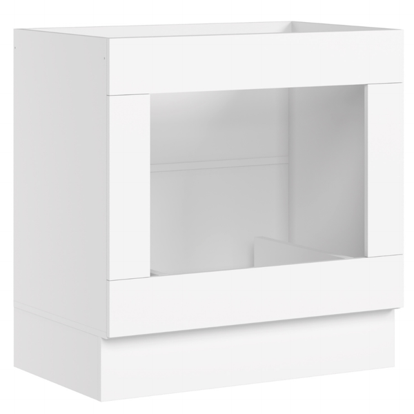 Balcão Nicho de Cozinha Americana Henn 100% MDF 80cm Branco HP
