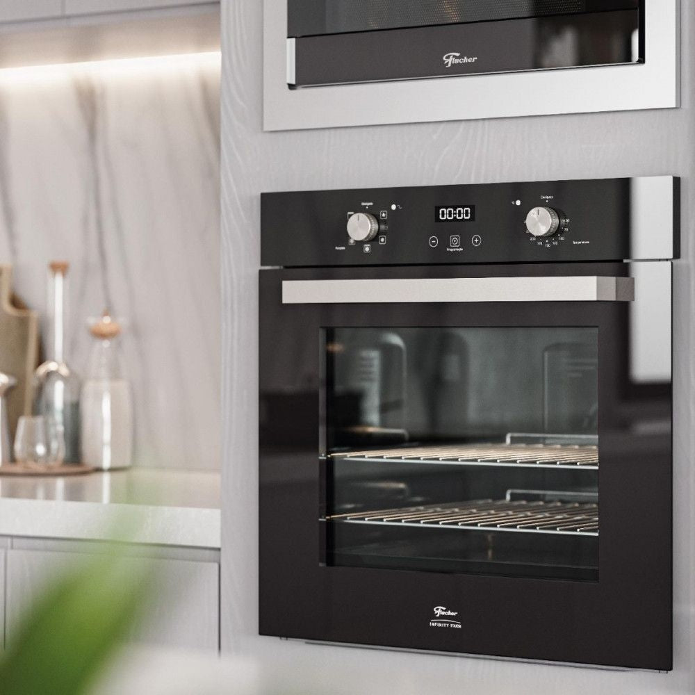 Forno de Embutir Elétrico Fischer 82L Infinity Touch com Convecção 28607-65779 Preto 220V