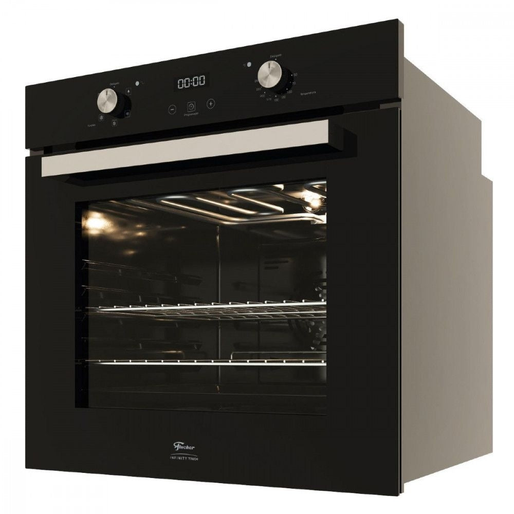 Forno de Embutir Elétrico Fischer 82L Infinity Touch com Convecção 28607-65779 Preto 220V