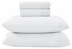 Jogo de  Roupa de Cama Casal  4 Peças  Hedrons Toque de Algodão Rendas Branco