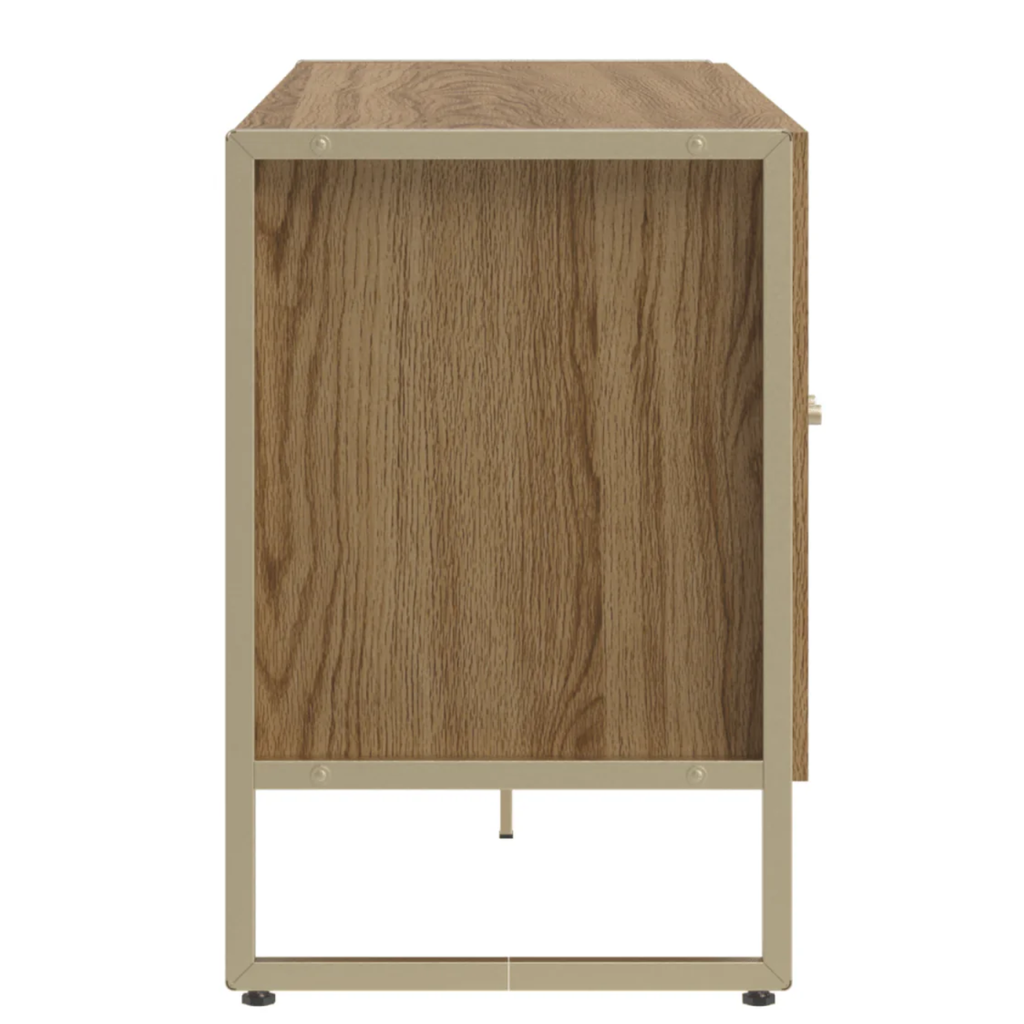Rack Voss Província 147cm 4 Portas Freijó e Champanhe