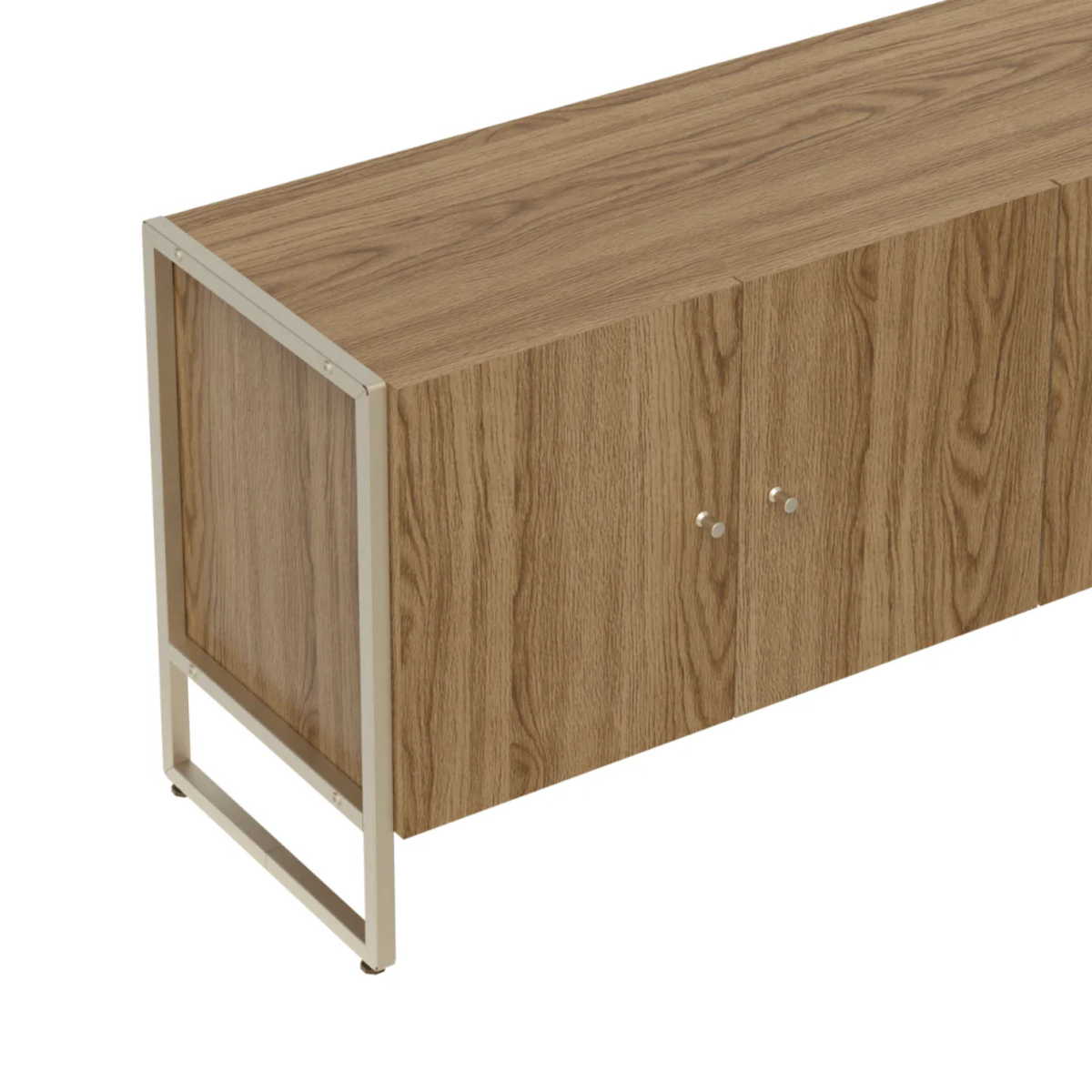 Rack Voss Província 147cm 4 Portas Freijó e Champanhe