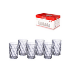 Jogo 6 Copos Diamond Etilux 340ml