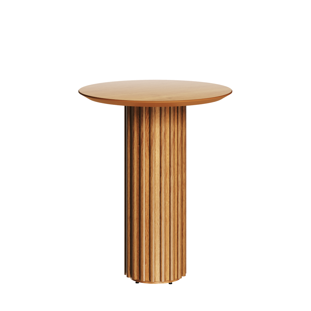 Mesa Lateral Living Redonda Imcal 56x64 Nature