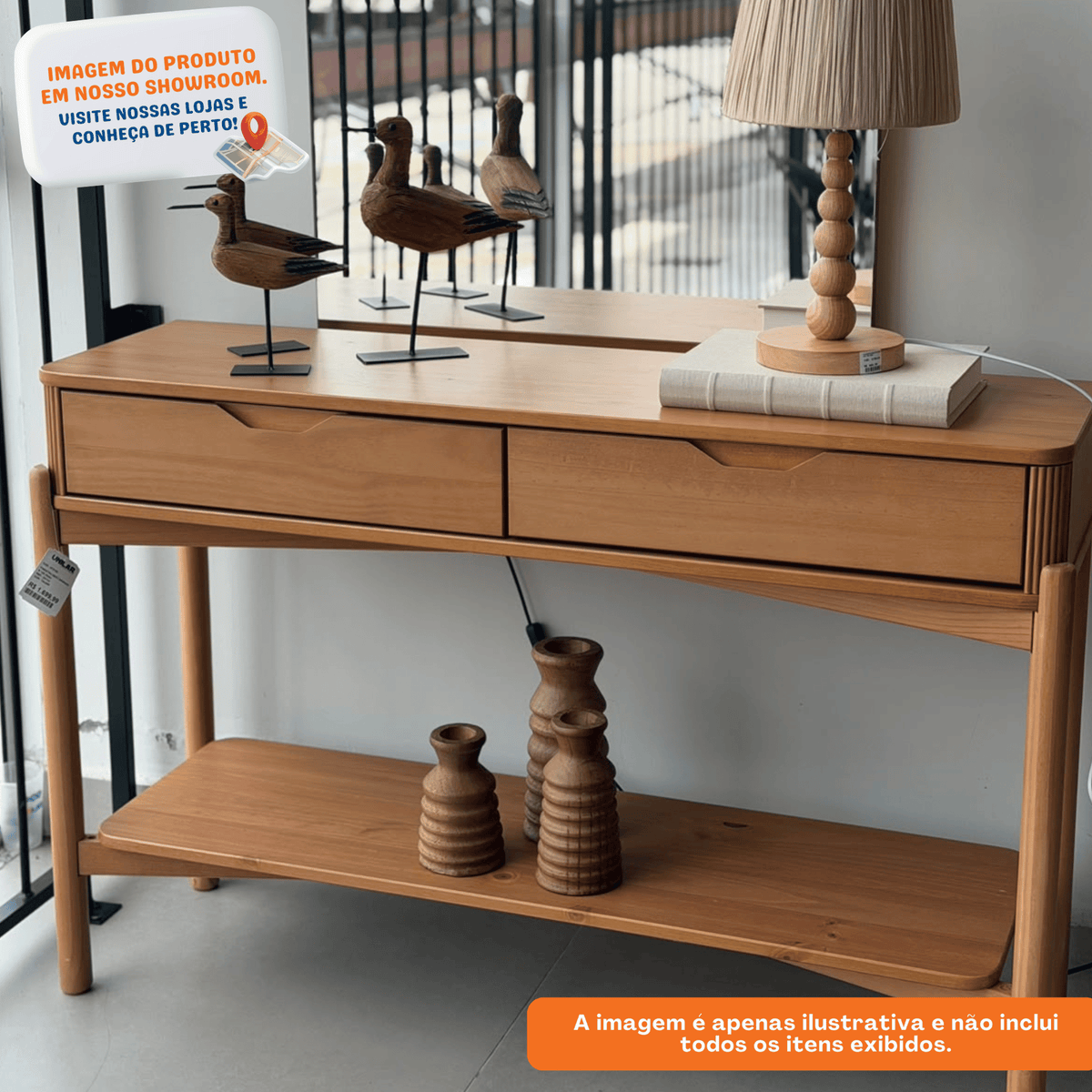 Aparador Nest Finestra 120cm 2 Gavetas Tauari