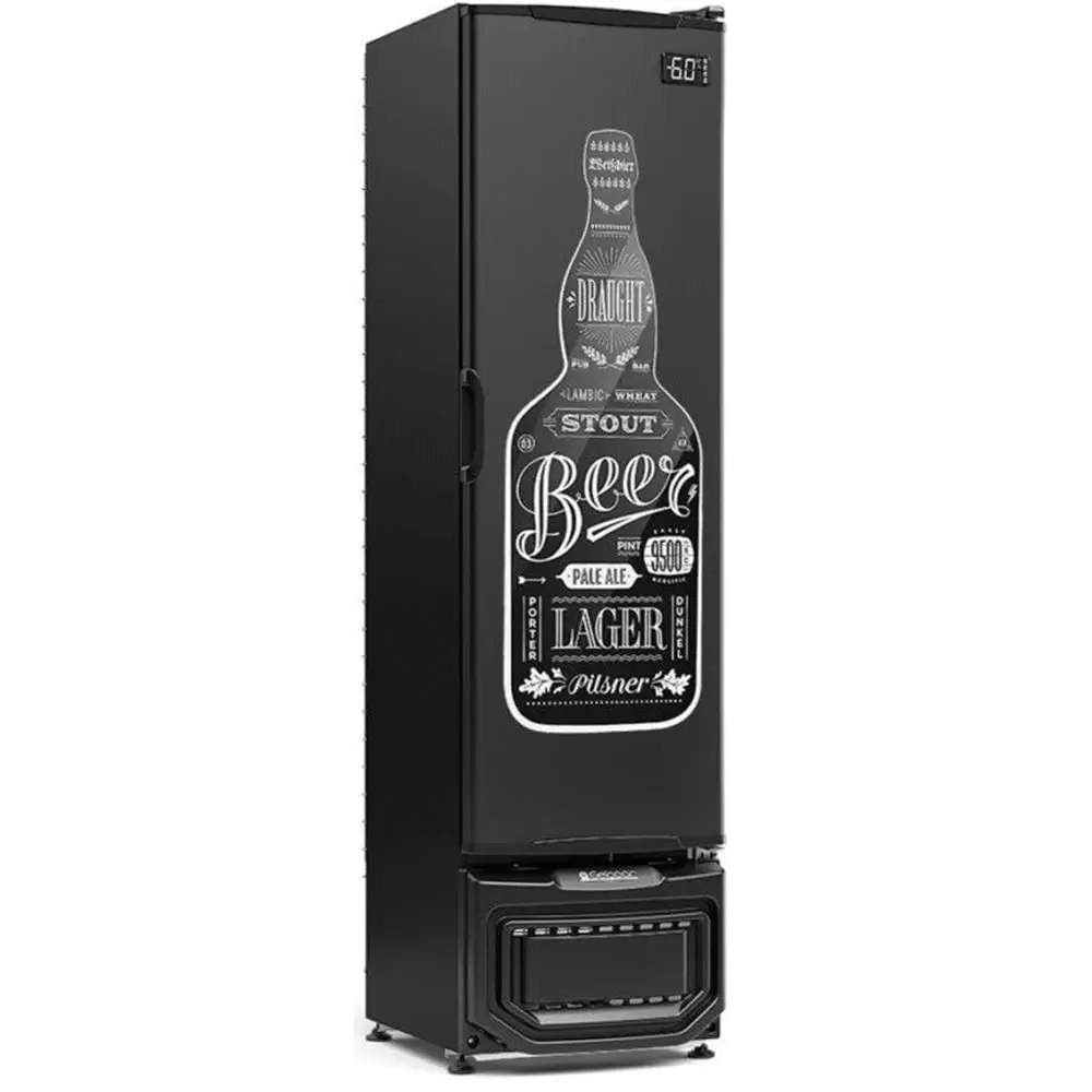 Cervejeira Gelopar 228L GCB-23E Porta Adesivada Beer Preto 220V