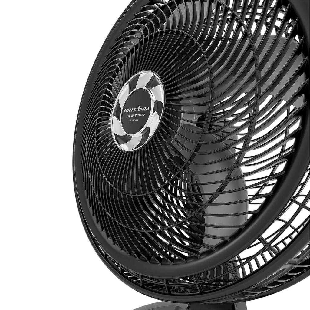 Ventilador de Mesa/Parede Britânia Maxx Force BVT500 176W Preto 220V
