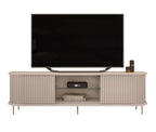 Rack Atlas 100% MDF DJ Móveis 218cm 2 Portas Off White