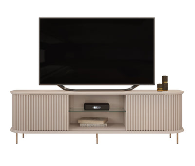 Rack Atlas 100% MDF DJ Móveis 218cm 2 Portas Off White
