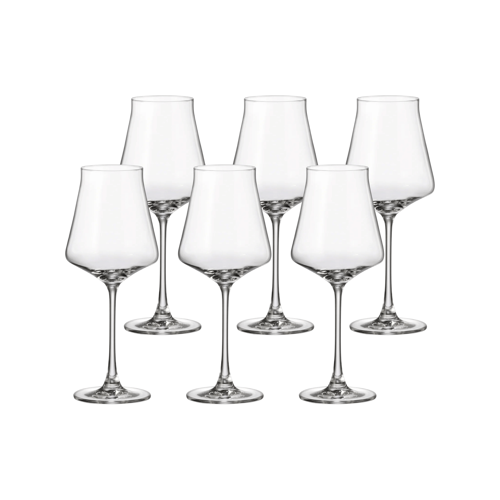 Jogo de 6 Taças Full-Fit Cettia em Cristal Bohemia 480ml