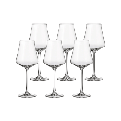 Jogo de 6 Taças Full-Fit Cettia em Cristal Bohemia 480ml