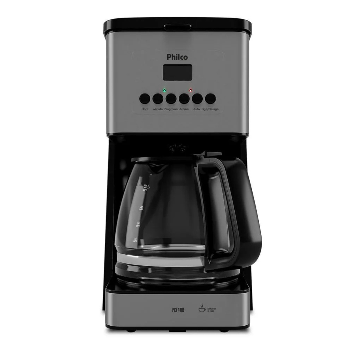 Cafeteira Elétrica Philco 40 cafezinhos Painel Digital Preto 220V
