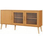 Balcão Buffet R431C Dalla Costa 160cm 3 Portas Carvalho Rosé