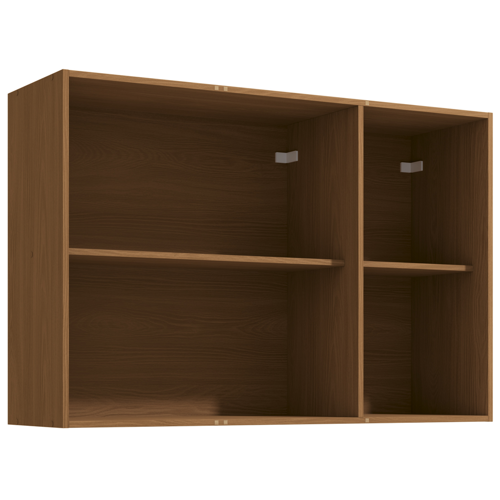 Armário Aéreo de Cozinha Vibra Kappesberg 120cm 3 Portas Canela e Grafite