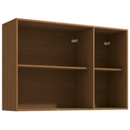 Armário Aéreo de Cozinha Vibra Kappesberg 120cm 3 Portas Canela e Grafite