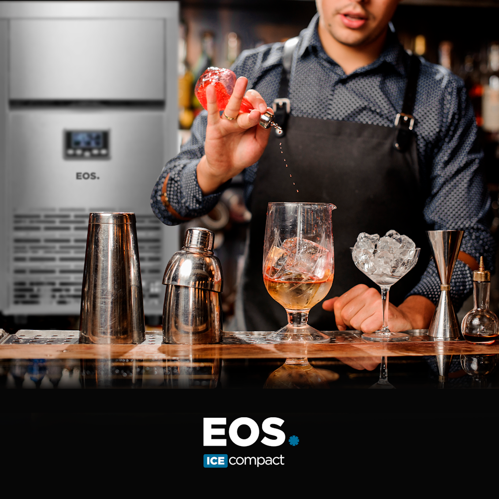Máquina de Gelo 50kg EOS Ice Compact EMG50 Inox 220V