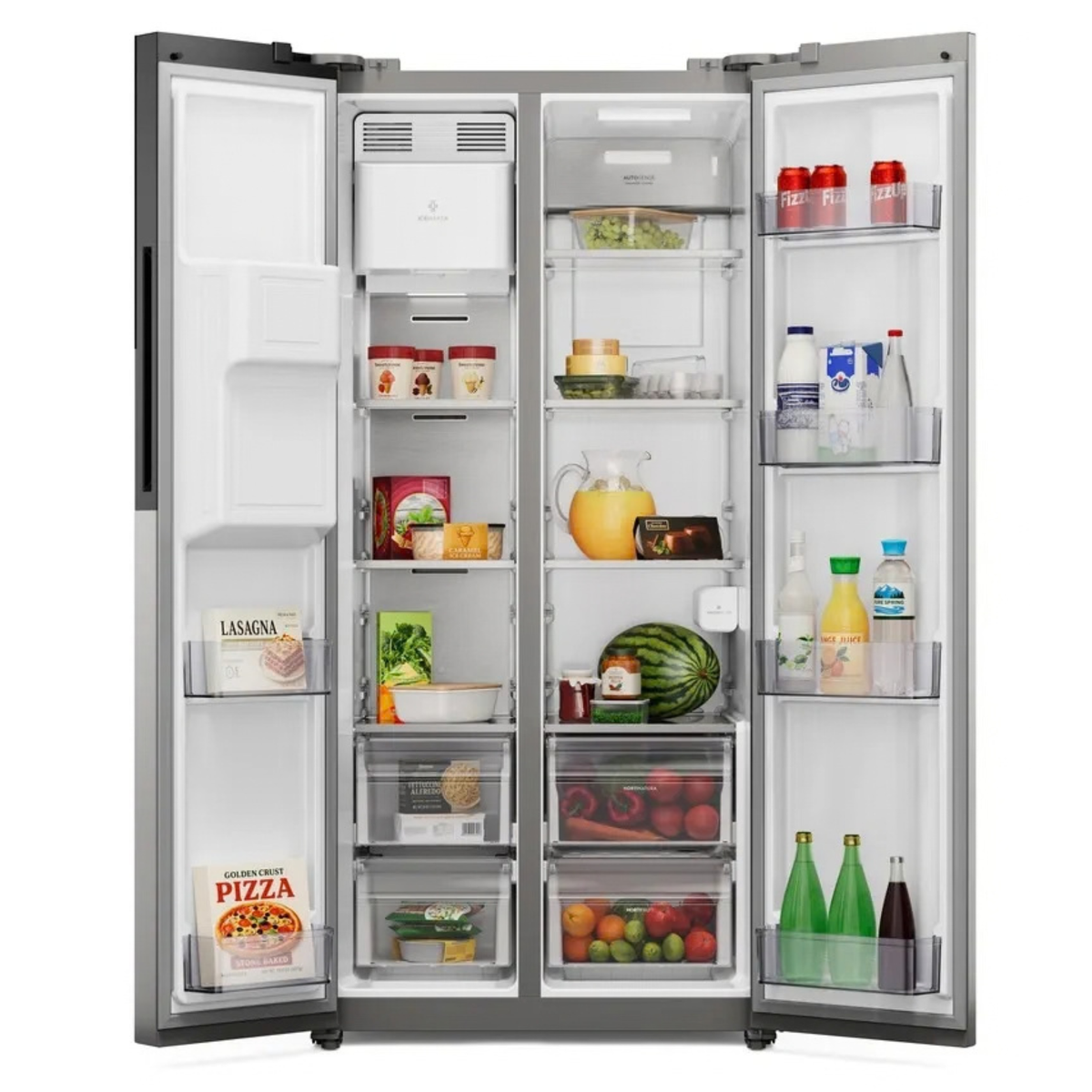 Refrigerador Electrolux 481L Side by Side AutoSense Inverter Inox