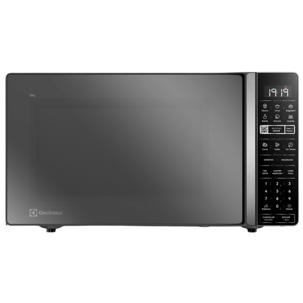 Micro-ondas Electrolux 34L Efficient ME34S Função Descongelamento Assistido Cinza Espelhado 220V