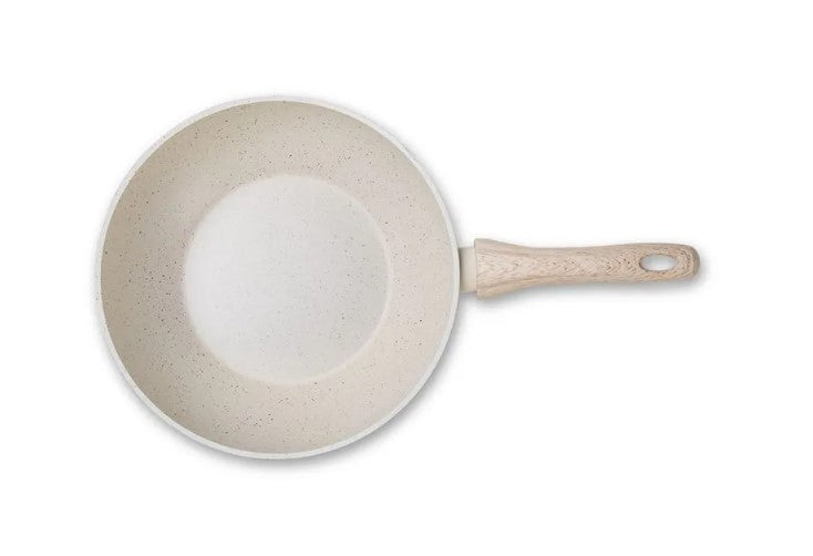 Frigideira Wok Ceramic Life Brinox Indução 3,4L Sirius Vanilla
