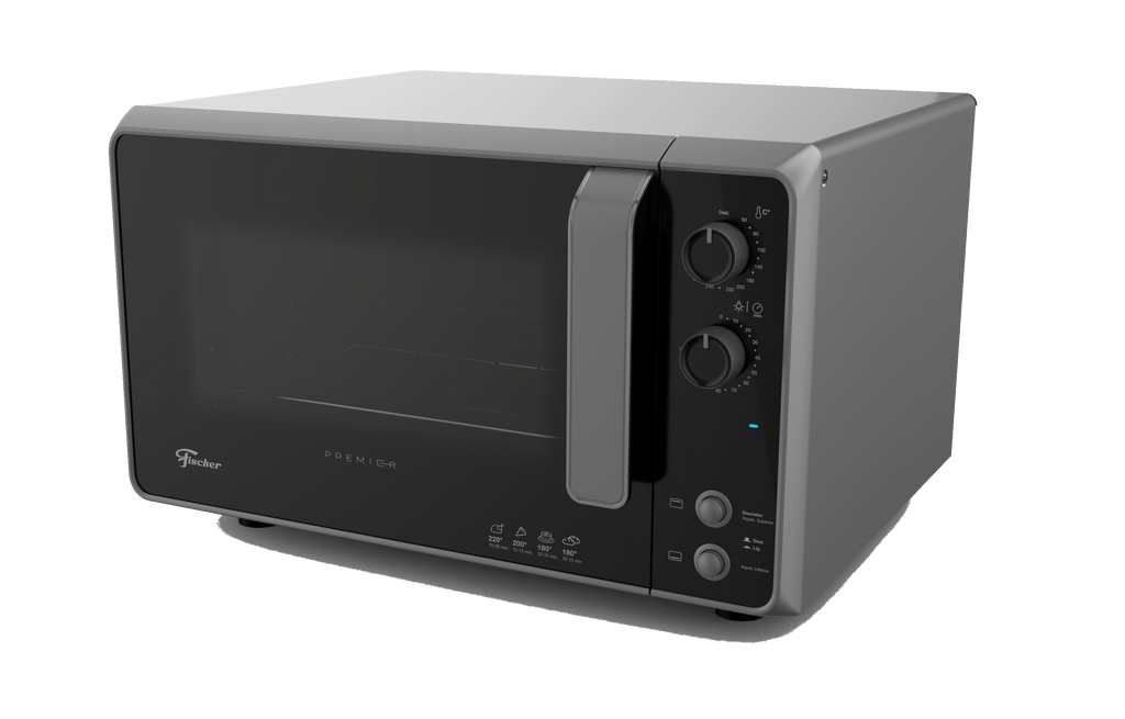 Forno de Mesa Elétrico Fischer 48L Premier com Timer 29420-70310 Silver 220V