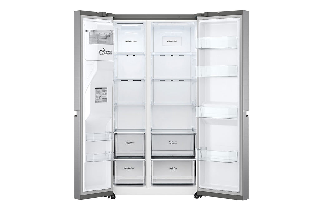 Refrigerador LG 611L Side By Side UVnano ThinQ AI Inverter Aço Escovado 220V