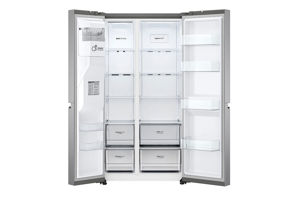 Refrigerador LG 611L Side By Side UVnano ThinQ AI Inverter Aço Escovado 220V