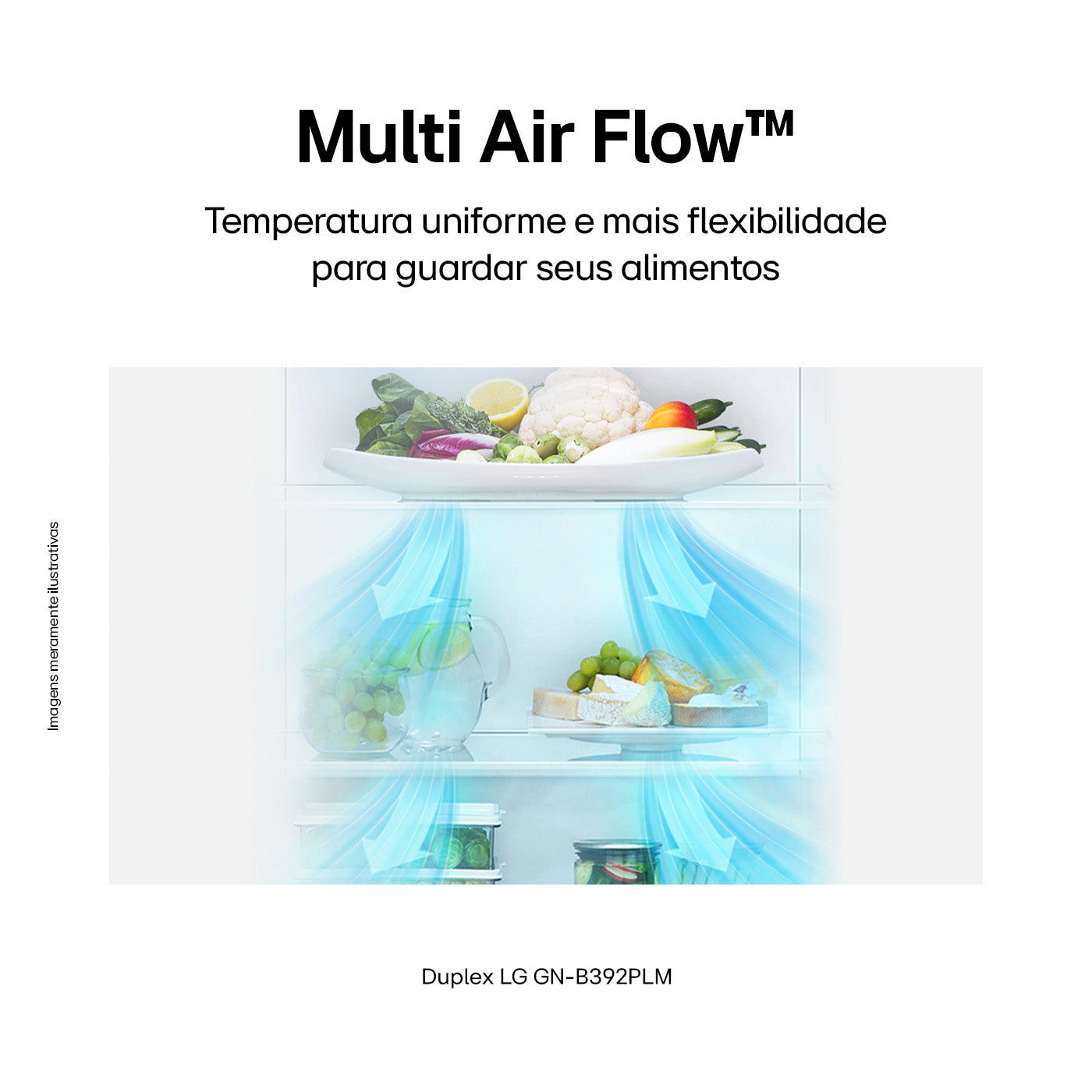 Refrigerador LG 395L Duplex Inverter Inox 220V
