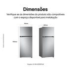 Refrigerador LG 395L Duplex Inverter Inox 220V