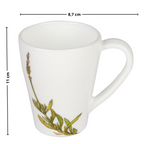 Caneca em Vidro Opalino Flora Full-Fit 350ml Amarilis