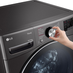 Lava e Seca LG 18Kg Inverter WD18BV2S6B AIDD Inteligência Artificial Preto 220V