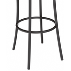 Banqueta Industrial Crome Petra Kappesberg Preto Courino Preto