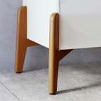 Rack Imcal Studio 180cm 2 Portas 1 Gaveta Off White e Nature