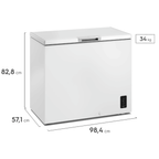 Freezer Horizontal Flex Electrolux 245L HB250 Inverter Branco Bivolt
