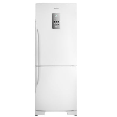Refrigerador Panasonic 425L NR-BB53PV3WB Frost Free Duplex Tecnologia Inverter e Econavi Freezer Embaixo Branco 220V