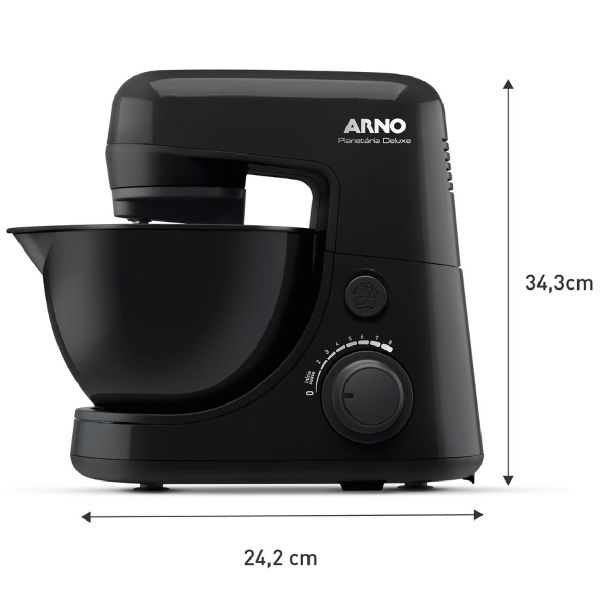 Batedeira Planetária Arno SX34 Nova Deluxe Preto 220V