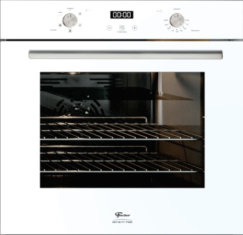 Forno de Embutir Elétrico Fischer 82L Infinity Touch com Convecção 28607-75727 Branco 220V