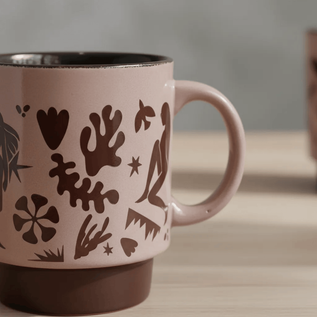 Caneca de Cerâmica Murale Full-Fit Empilhável 300ml Marrom