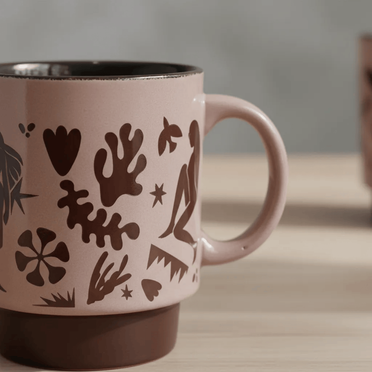Caneca de Cerâmica Murale Full-Fit Empilhável 300ml Marrom