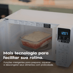 Micro-ondas Electrolux 29L Efficient ME29B Função Descongelamento Assistido Branco 220V